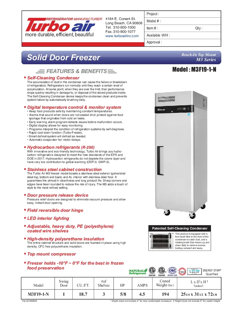 turbo-air-m3f19-1-n-freezer-reach-in-115v-one-section-self-contained-specsh-2607192dkkd1.pdf