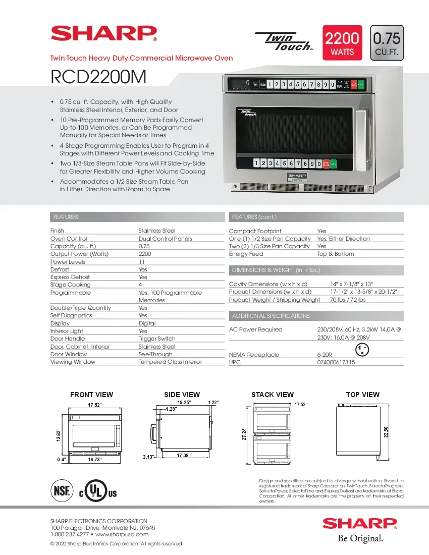 sharp-rcd2200m-microwave-oven-208v-2200-watts-17-52-w-specsheet-260726kqn5rm.pdf