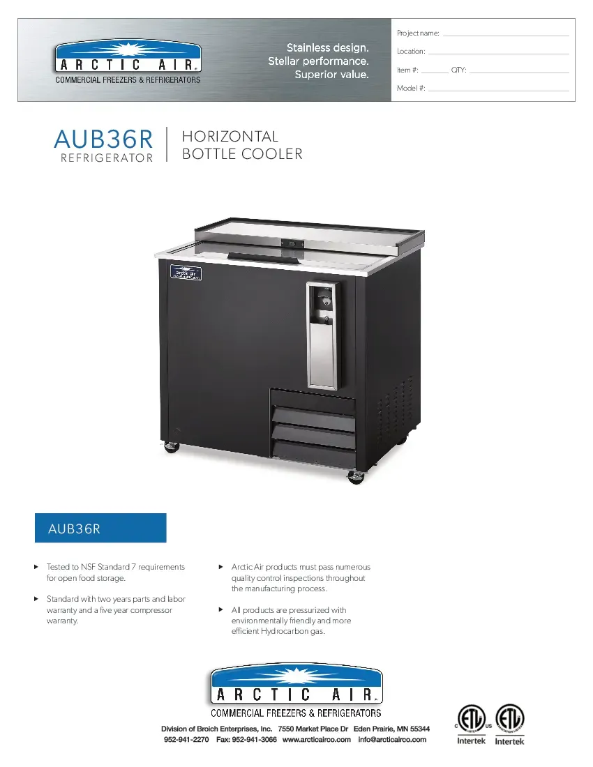 arctic-air-aub36r-bottle-cooler-115v-37-w-27-d-specsheet-2607262p0fl8.pdf