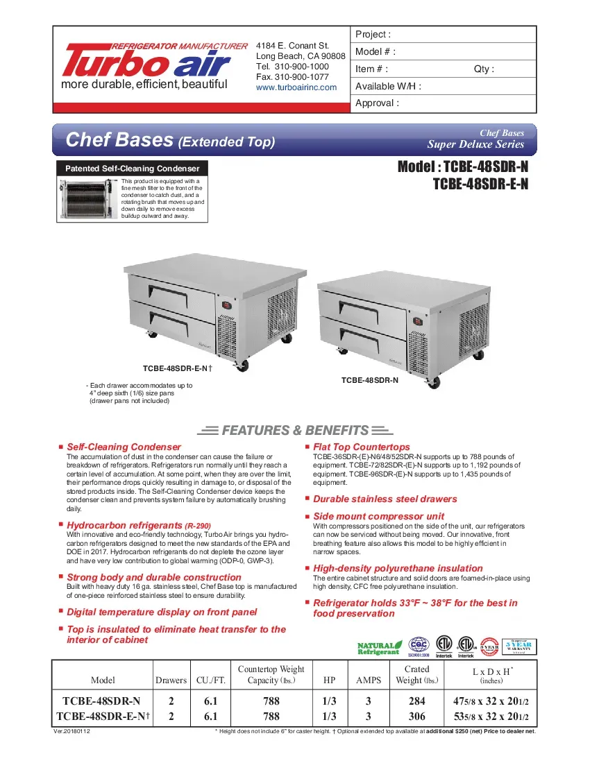 turbo-air-tcbe-48sdr-n-equipment-stand-refrigerated-base-insulated-specshee-260719behmd7.pdf