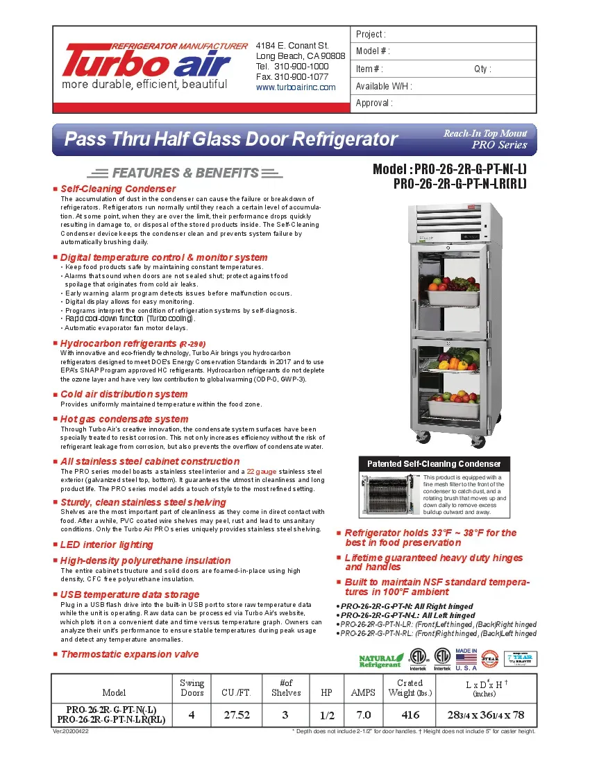 turbo-air-pro-26-2r-g-pt-n-refrigerator-pass-thru-115v-one-section-self-con-260719ay0mfi.pdf