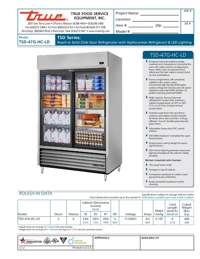 true-manufacturing-tsd-47g-hc-ld-refrigerator-reach-in-115v-specsheet-260719ft645q.pdf