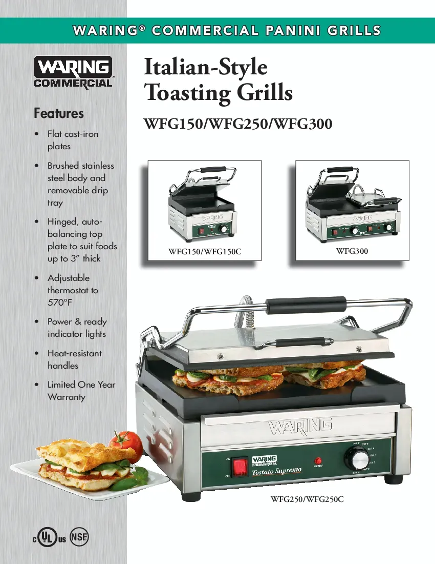 waring-wfg250-sandwich-panini-grill-120v-electric-heat-resistant-specsheet-260719l7yzj6.pdf