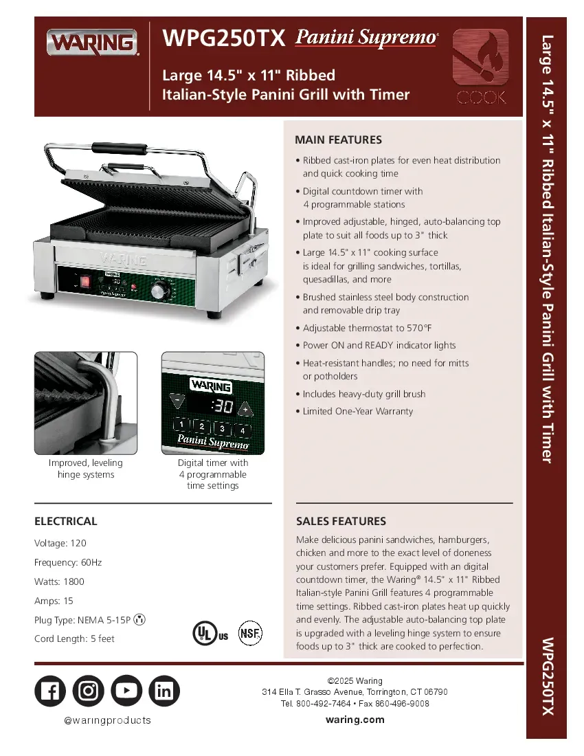 waring-wpg250tx-sandwich-panini-grill-120v-electric-heat-resistant-specshee-260719sq5aal.pdf