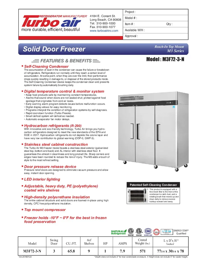turbo-air-m3f72-3-n-freezer-reach-in-115v-three-section-self-contained-spec-26071957gzln.pdf