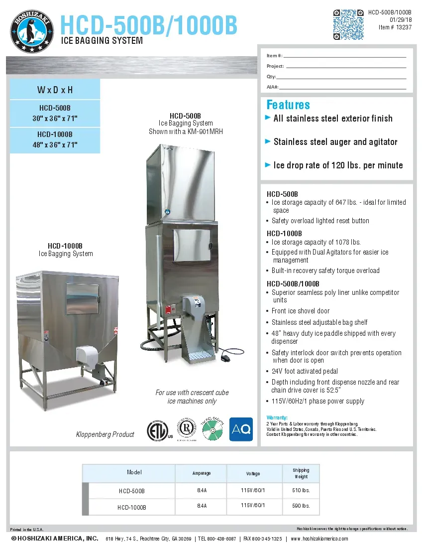 hoshizaki-hcd-500b-ice-bagging-system-647-lb-ice-capacity-30-w-specsheet-260719dqej2i.pdf