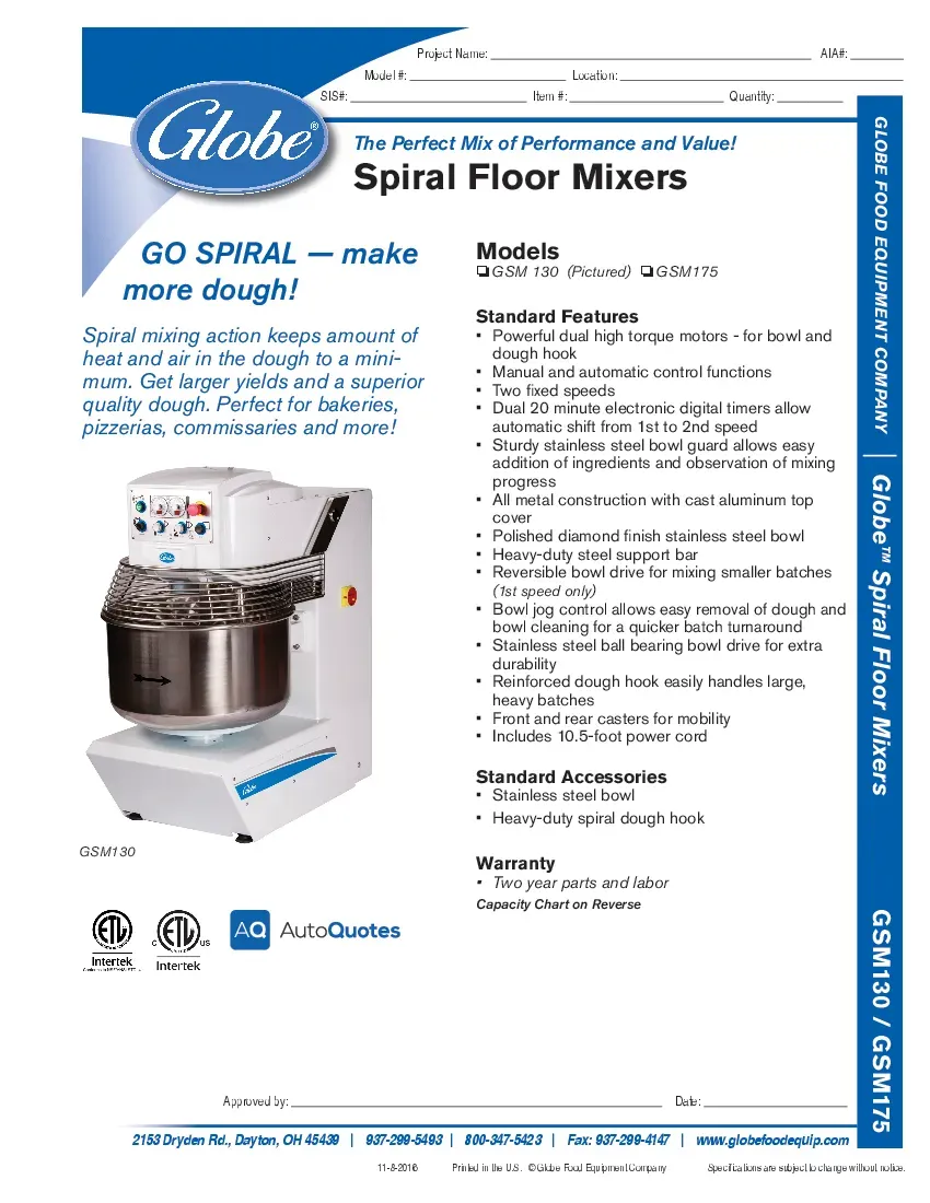 globe-gsm130-mixer-spiral-dough-208v-130-lbs-capacity-heavy-duty-specsheet-260726gmdf1m.pdf