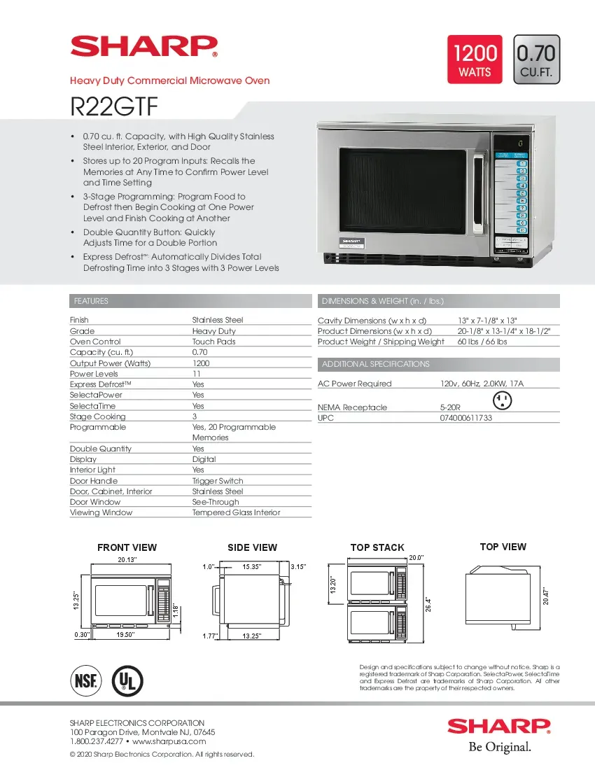 sharp-r22gtf-microwave-oven-120v-1200-watts-20-07-w-specsheet-2607261ik8fb.pdf