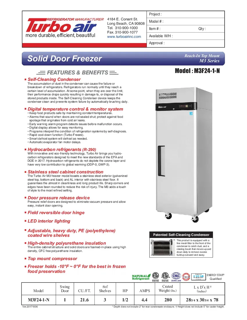 turbo-air-m3f24-1-n-freezer-reach-in-115v-one-section-self-contained-specsh-260719iolw4r.pdf