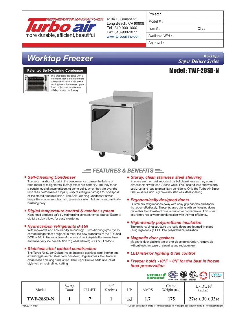 turbo-air-twf-28sd-n-freezer-counter-work-top-115v-27-5-w-1-door-specsheet-260726s72n1v.pdf