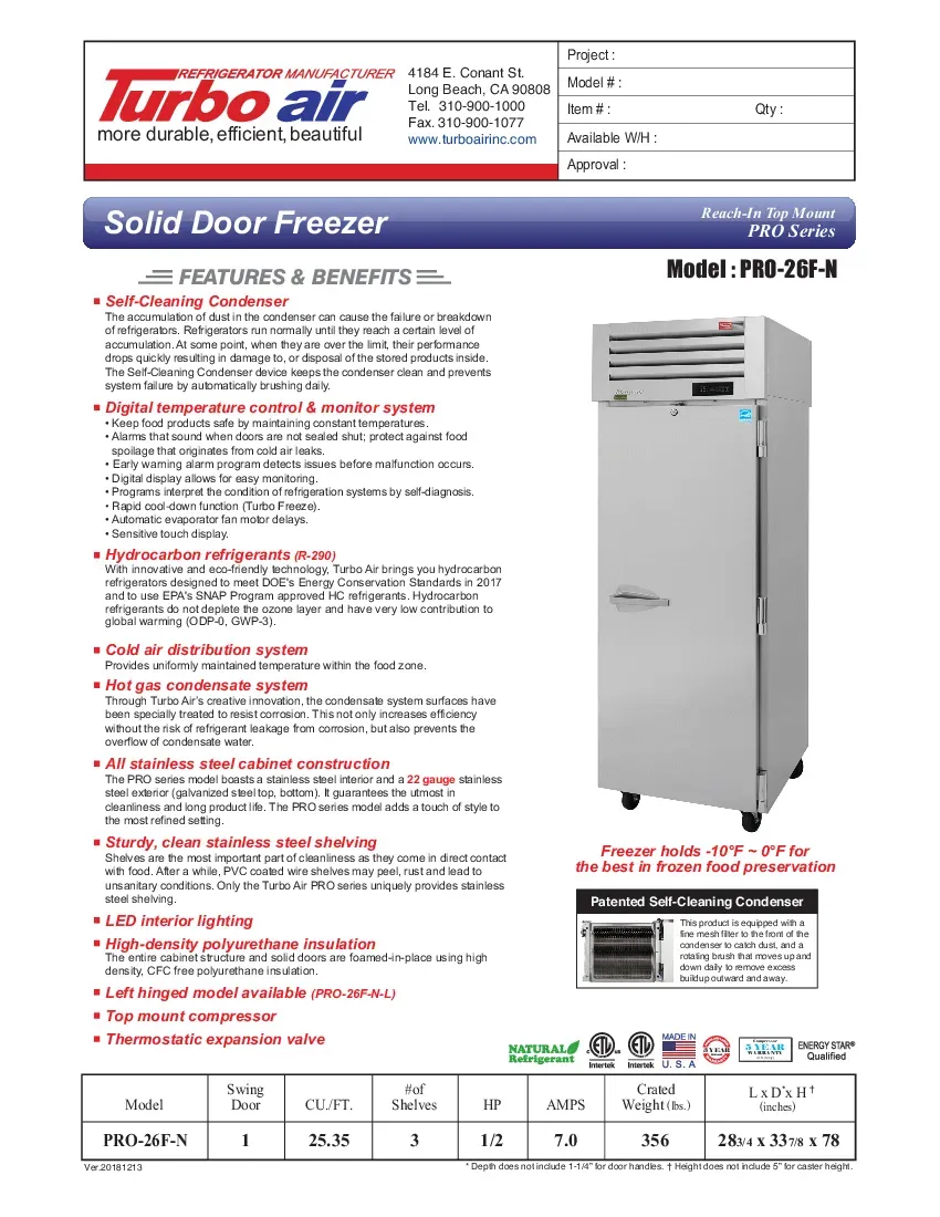 turbo-air-pro-26f-n-freezer-reach-in-115v-one-section-self-contained-specsh-2607191yp8hi.pdf
