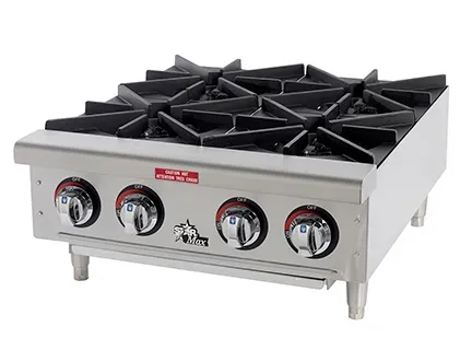 Star 604HF, Hotplate, Countertop, Gas, 4 Burners, 24.19" W