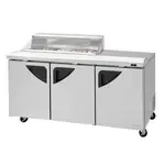 Turbo Air , TST-72SD-12S-N-CL, Refrigerated Counter, Sandwich / Salad Unit